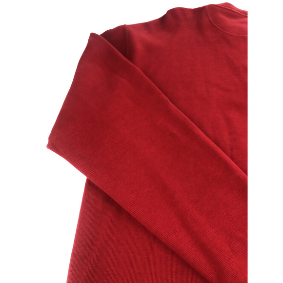 Orvis Men's Shirt Long Sleeve Pullover 1/4 Zip Sweater Red Heavyweight Large - Picture 11 of 15